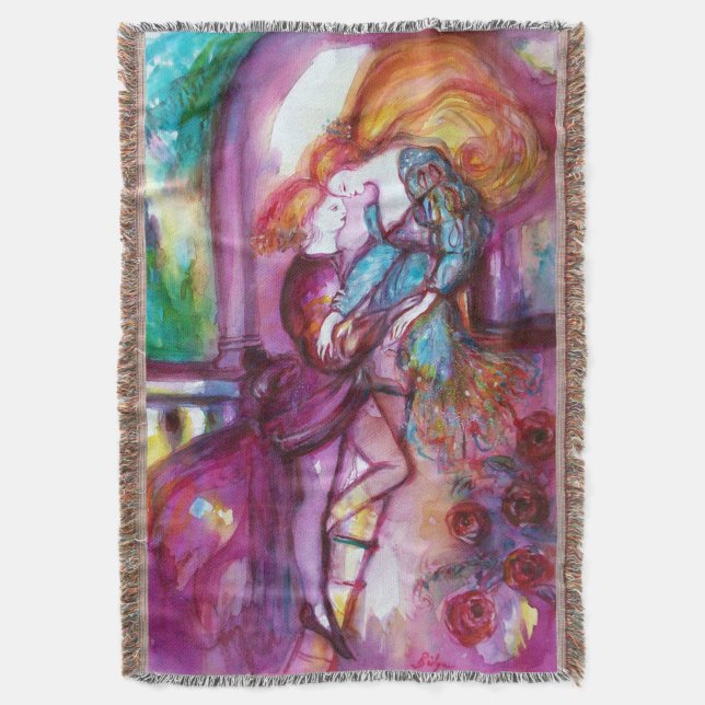 ROMEO OCH JULIET Romantic Valentines Day Filt (Framsidan Vertikal)