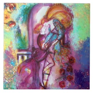 ROMEO OCH JULIET Romantic Valentines Day Kakelplatta