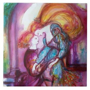 ROMEO OCH JULIET Romantic Valentines Day Kakelplatta