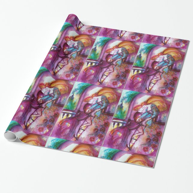 ROMEO OCH JULIET Romantic Valentines Day Presentpapper (Utrullad)