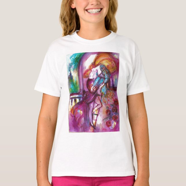 ROMEO OCH JULIET Romantic Valentines Day Tee Shirt (Framsida)