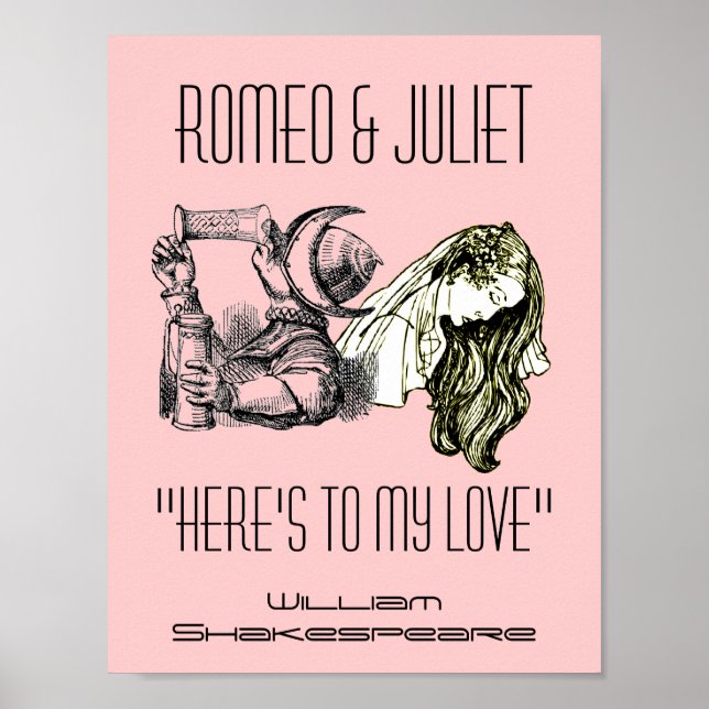 Romeo Toast to Juliet Poster Shakespeare Festival (Framsidan)