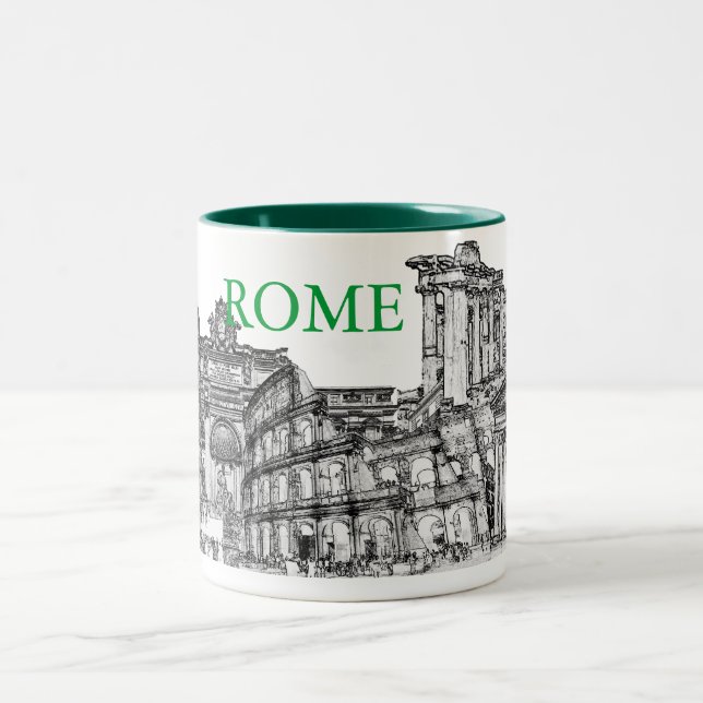 Romer, Rom... resegåvor från souvenir Två-Tonad Mugg (Center)