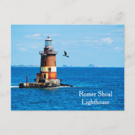 Romer Shoal Lighthouse New York Harbor Postcard Vykort