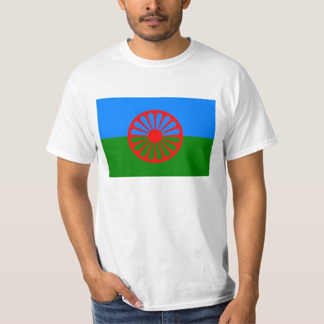 Romernas flagga - Romernas flagga Tee (Framsida)