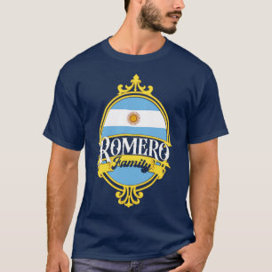 Romero Family Argentina-Flagga T Shirt