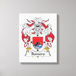 Romero Family Crest Canvastryck