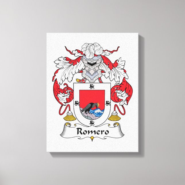 Romero Family Crest Canvastryck (Framsida)