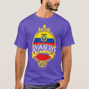 Romero Family Ecuador flagga T Shirt