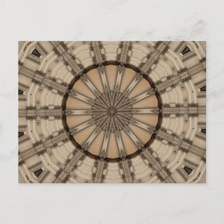 Romersk Abstrakt Art Kaleidoscope-grafik Vykort