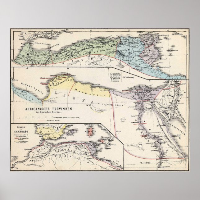 Romersk Afrika Poster (Framsidan)