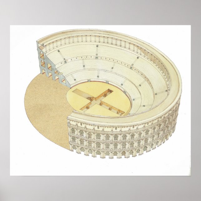 Romersk amfitater poster (Framsidan)