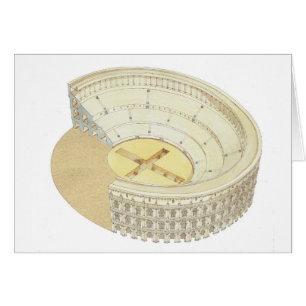 Romersk amfiteater hälsningskort