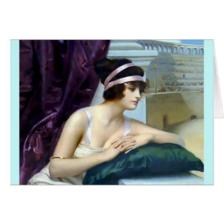 Romersk Colosseum för kvinna målning Hälsningskort