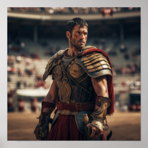 Romersk general Maximus Gladiator i Arena - Epi Poster