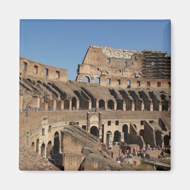 Romersk konst. Colosseum eller Flavianska 7 Magnet (Framsidan)