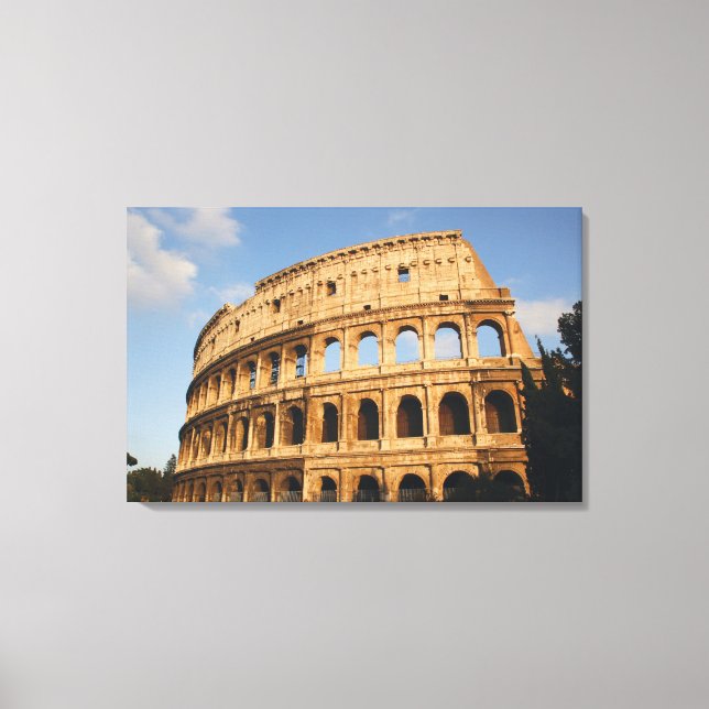 Romersk konst. Colosseum eller Flaviska 2 Canvastryck (Framsida)