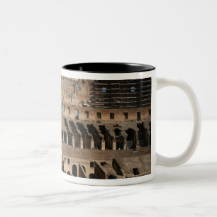 Romersk konst. Colosseum eller Flaviska 7 Två-Tonad Mugg