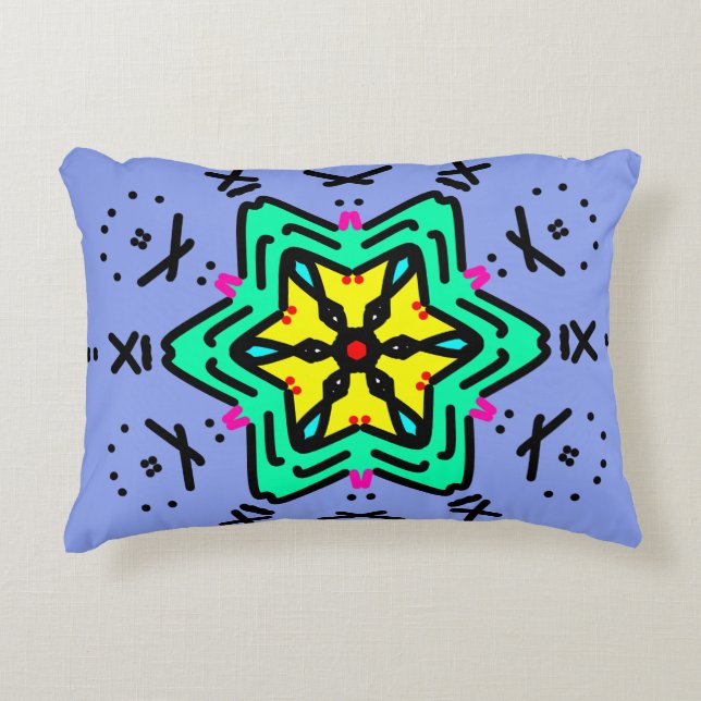 Romersk Mandala-konst Prydnadskudde (Framsidan)