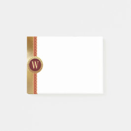 Romersk Monogram Post-it Block