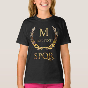 Romersk Monogram Tee Shirt