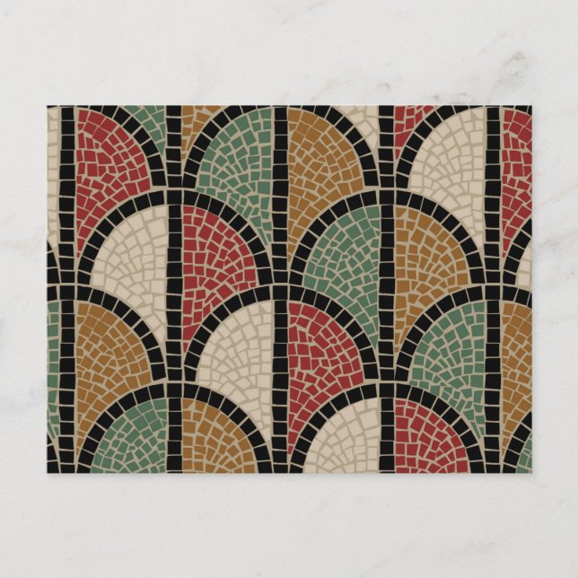 Romersk mosaik (Pompeii) Vykort (Framsida)