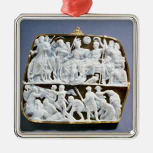 Romersk onyxcameo, 1st århundradeANNONS Julgransprydnad Metall