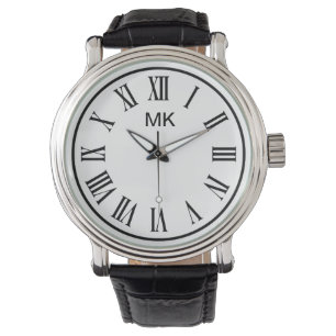 Romersk siffer- design för manarMonogram Armbandsur