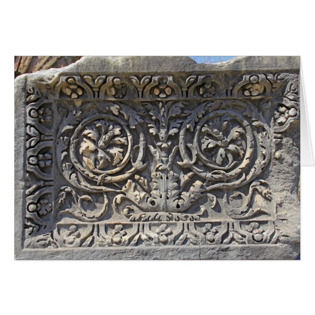 Romersk sten hälsningskort (Framsidan Horizontal)