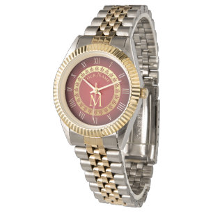 Romersk stilanpassningsbarMonogram Armbandsur