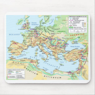 Romersk väldekarta Mousepad Musmatta