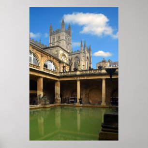 Romerska Baths, Bath. Poster