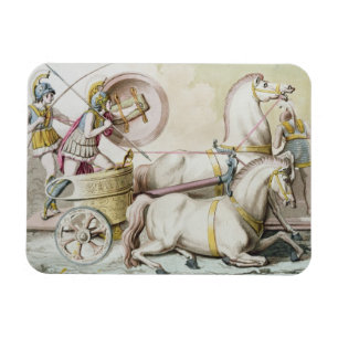 Romerska Charioteers, från "den Romani Costumi Magnet