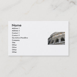 Romerska Colosseum Colosseum Visitkort
