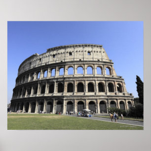 Romerska Colosseum Lazio, italien Poster
