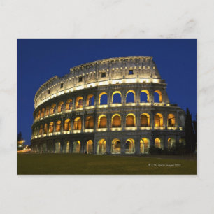 Romerska Colosseum, Rom, Italien 3 Vykort