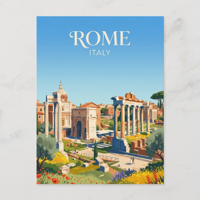 Romerska forum Italien Vykort (Framsida)