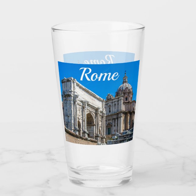 Romerska forumets ruiner i Rom, Italien Glaskopp (Framsida)