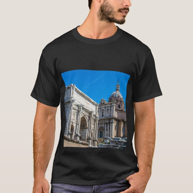 Romerska forumets ruiner i Rom, Italien T Shirt (Framsida)