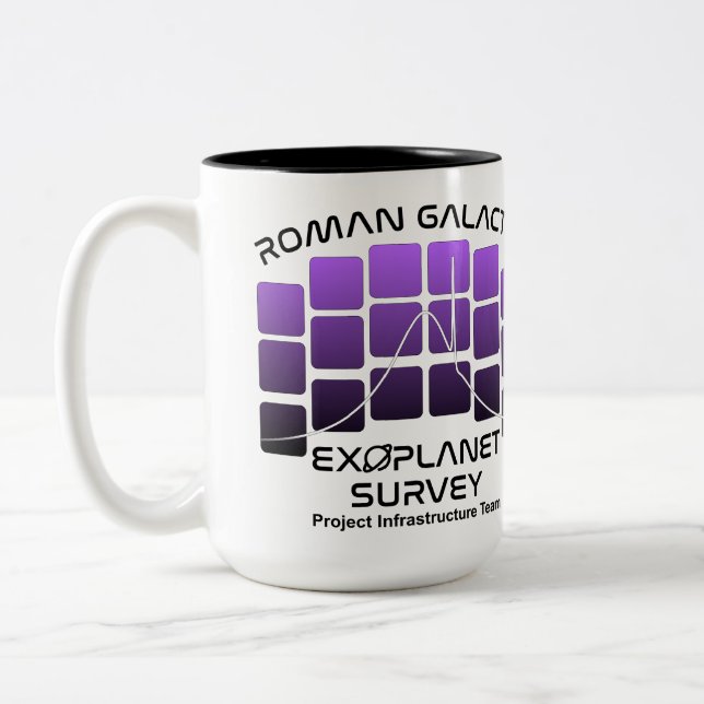 Romerska Galaktiska Exoplanetundersöknings PIT-mug Två-Tonad Mugg (Vänster)