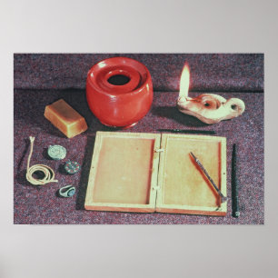 Romerska handstilmaterial poster