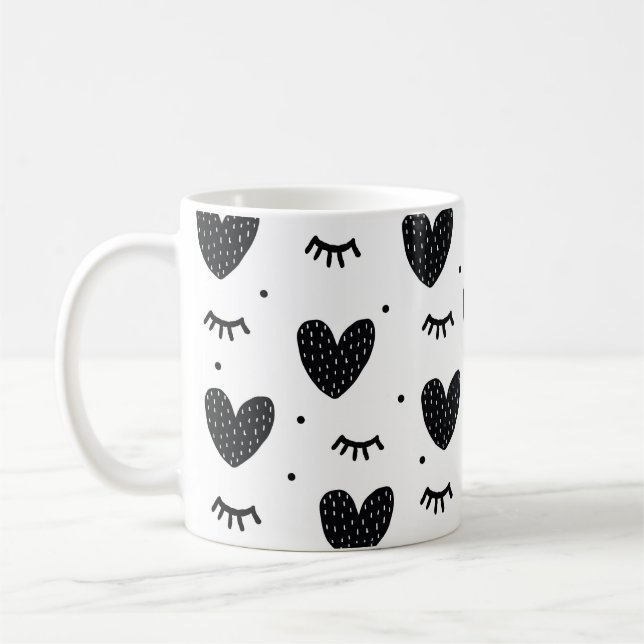 Romerska konst för hjärthälsa Urdel Heart Kaffemugg (Vänster)