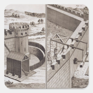 Romerska murbräckor, från 'den Encyclopedie dese Fyrkantigt Klistermärke
