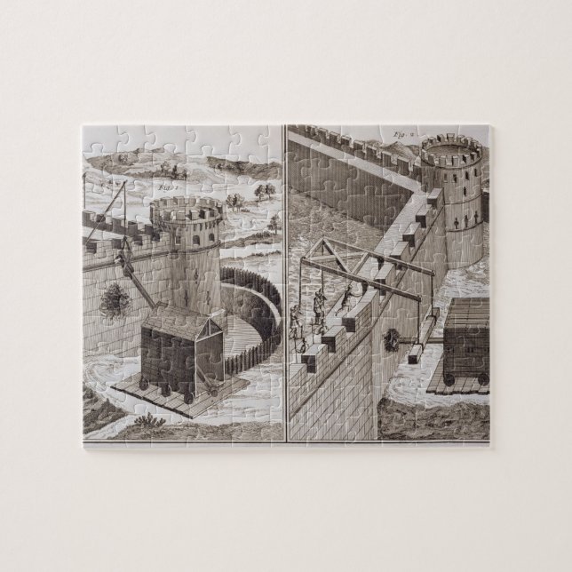 Romerska murbräckor, från 'den Encyclopedie desen Pussel (Horisontell)