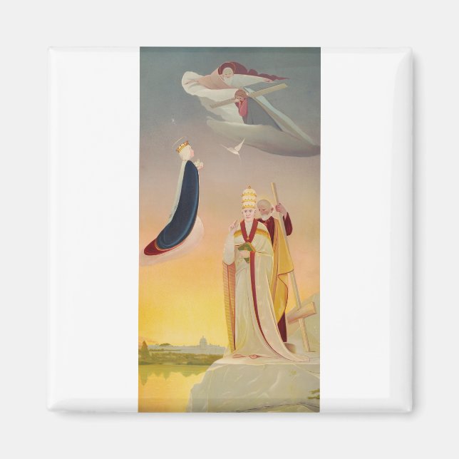 Romerska påven, Jungfru Maria och Jesus Magnet (Framsidan)