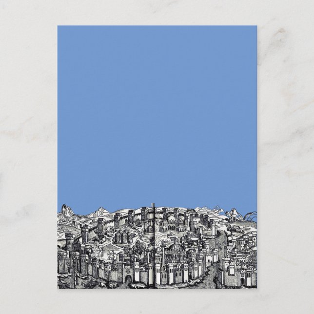 Romerska rikets Konstantinopel Vykort (Framsida)