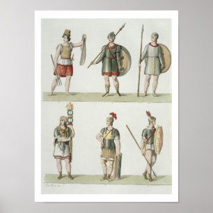 Romerska soldat, uppgifter från plåt 2, klass 5 av poster
