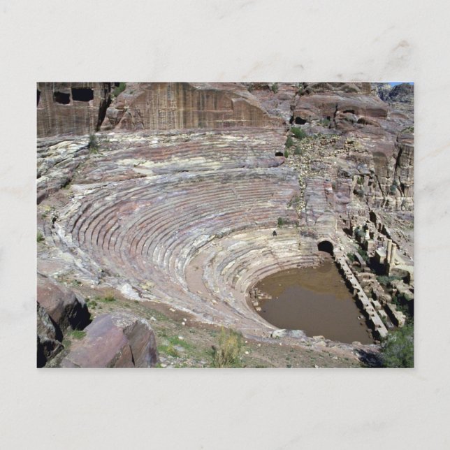 Romerska teatern, Petra, Jordanien Vykort (Framsida)