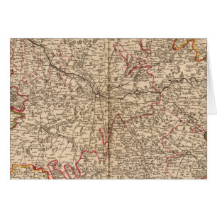 Romerska vägar och kyrkor hälsningskort