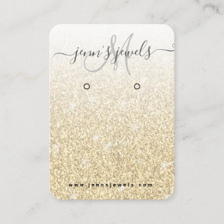 Romerska Visningen i Guld Glitter Logotyp Visitkort